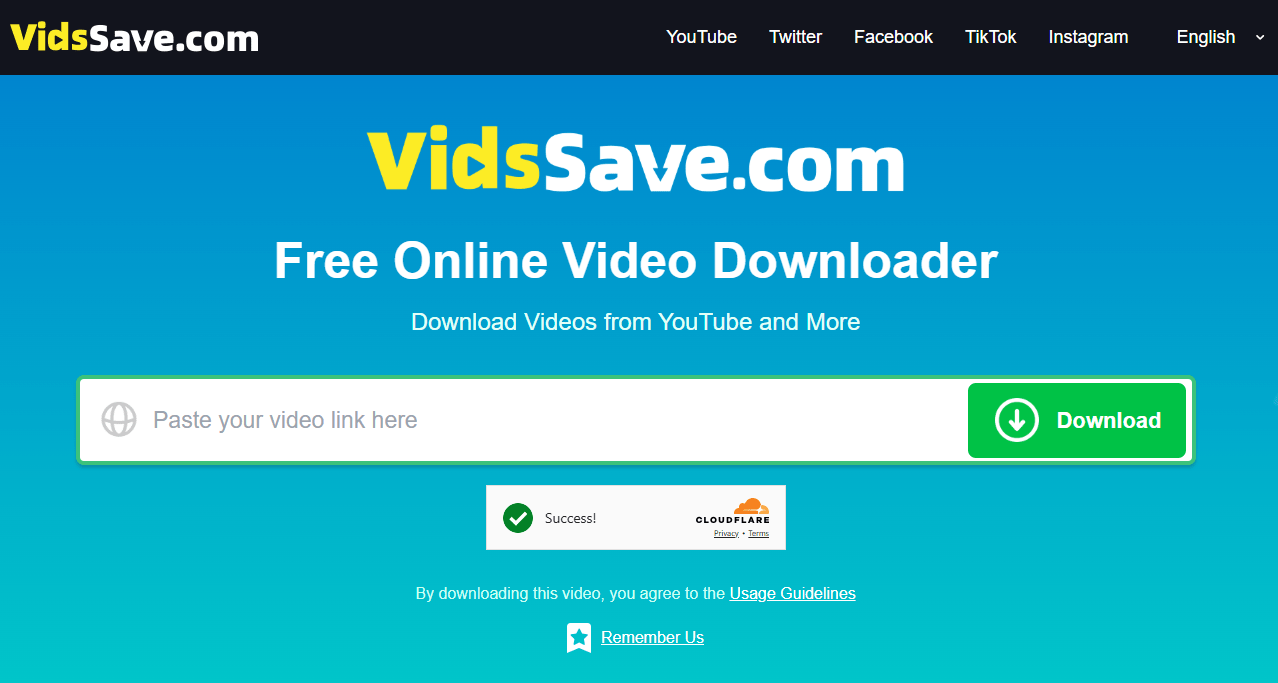 VidsSave: Download Any Video Online – HD Quality from 1000+ Sites